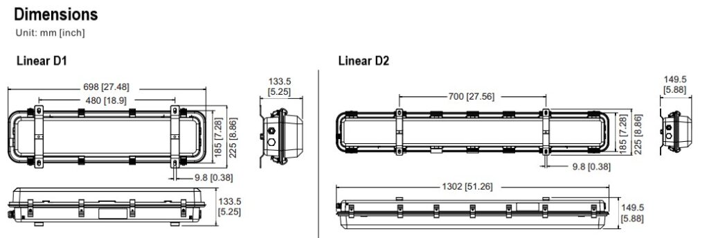 ATEX explosion proof LED lights 40 Watt, 5400lm, 120°, IP66, ,2200K-6500K