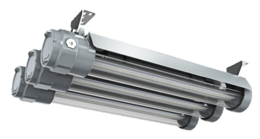 ATEX explosion proof LED lights 3x20 Watt, 11700lm, 120°, IP67, ,3000K - 6500K