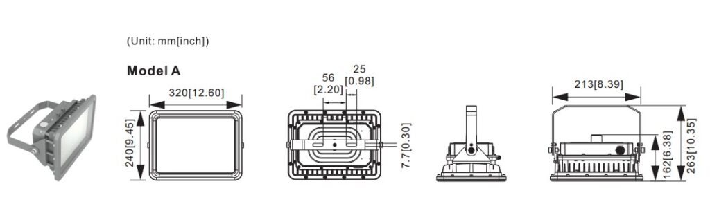 ATEX explosion proof LED lights 100 Watt, 14000lm, 40/ 60/ 90/ 120°, IP67, ,2200K-7000K