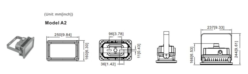 ATEX explosion proof LED lights 40 Watt, 5600lm, 40/ 60/ 90/ 120°, IP67, ,2200K-7000K