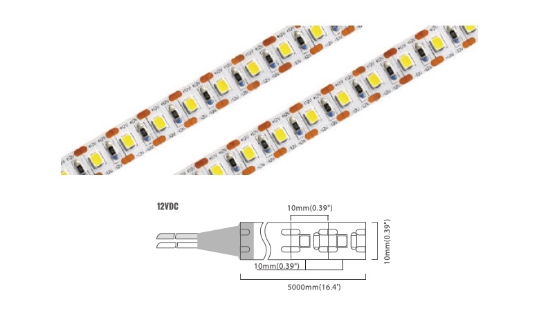 Mini Cutting 100 LED/m | 2835 SMD 100LED/m 12V 20W/m 6000K