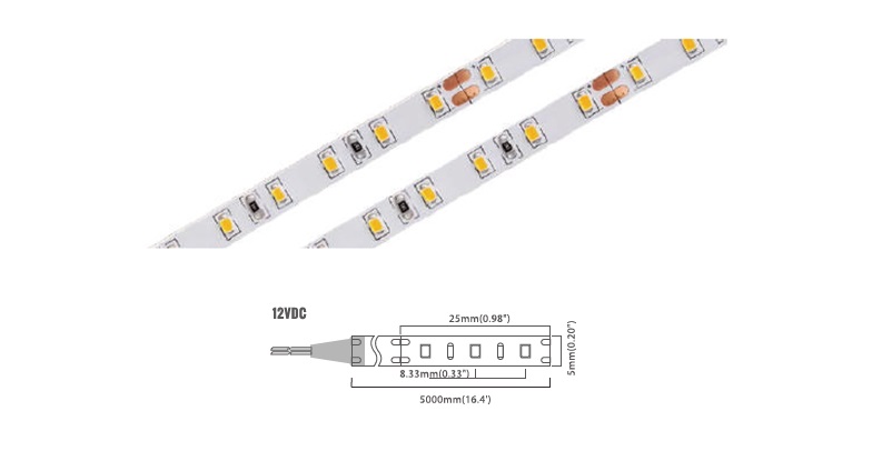 2216 Series 120 LED/m | 2216 SMD 120LED/m 24V 6W/m 6500K