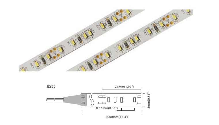3014 Series 120 LED/m | 3014 SMD (12V) 120LED/m 12V 14.4W/m 6000K