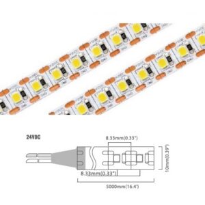Mini Cutting 120 LED/m | 2835 SMD (24V) 120LED/m 24V 24W/m 2700K