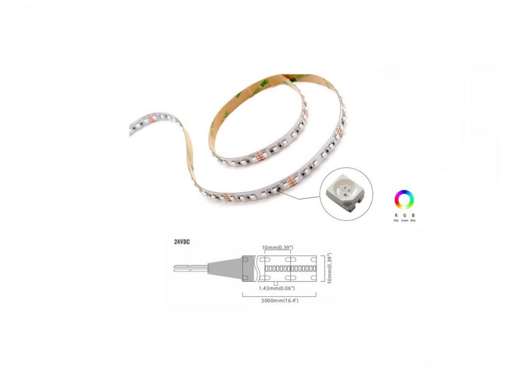 4040 RGB 120 LED/m | 4040 SMD 120LED/m 24V 6W/m Red