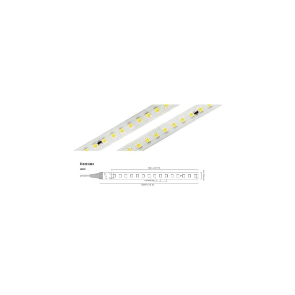 48V Series 150 LED/m | 2835 SMD 150LED/m 48V 9.6W/m 6000K