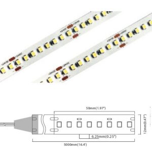 HE Series 160 LED/m | 2835 SMD 160LED/m 24V 16W/m 2700K