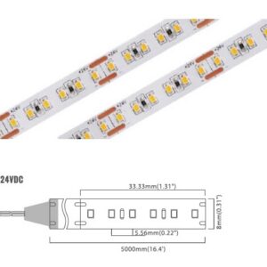 2216 Series 180 LED/m | 2216 SMD 180LED/m 24V 12W/m 3000K