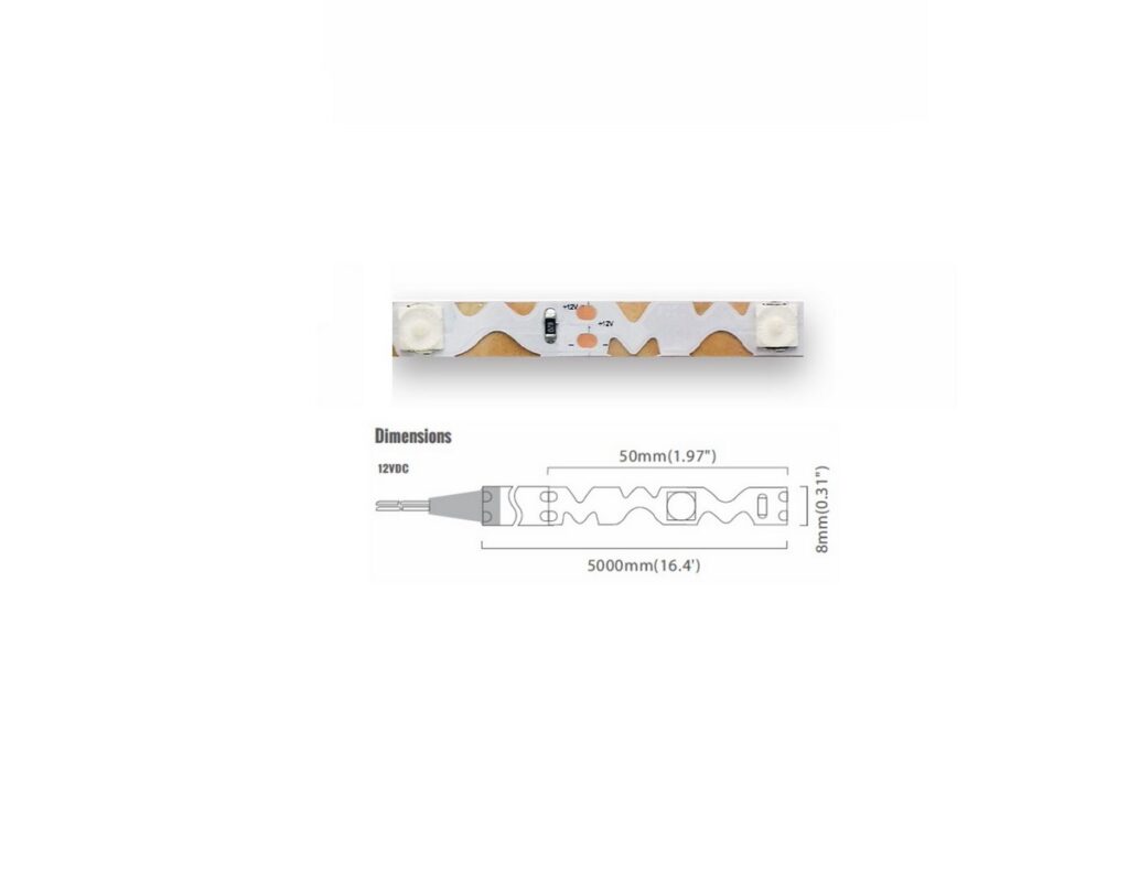 Lens Series 20 LED/m | 6060 SMD | S-type Bendable 20LED/m 5V 9W/m 11000K