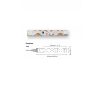 Lens Series 20 LED/m | 6060 SMD | S-type Bendable 20LED/m 5V 9W/m 11000K