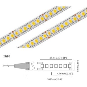 No Resistor 210 LED/m | 2835 SMD 210LED/m 24V 20W/m 2700K