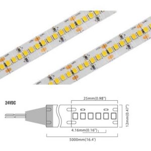 2835 Series 240 LED/m | 2835 SMD (24V) 240LED/m 24V 26W/m 6000K IP20/IP65