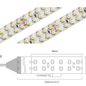 3528 Series 240 LED/m | 3528 SMD (Double Row) 240LED/m 24V 19.2W/m 2700K