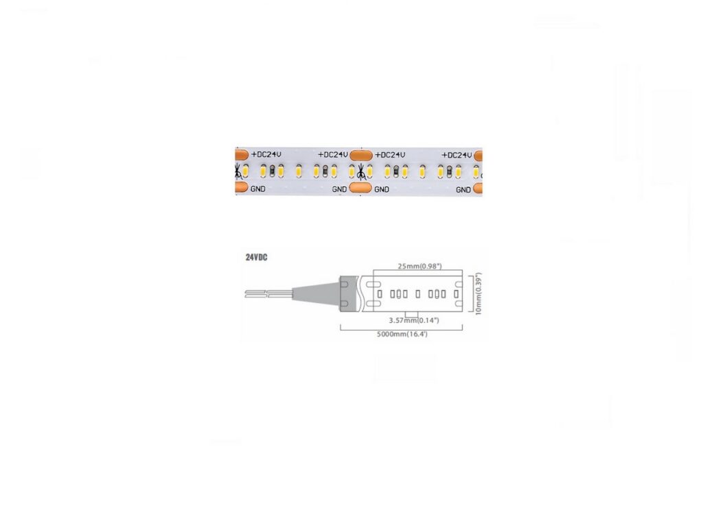 2216 Series 280 LED/m | 2216 SMD 280LED/m 24V 18W/m 6500K