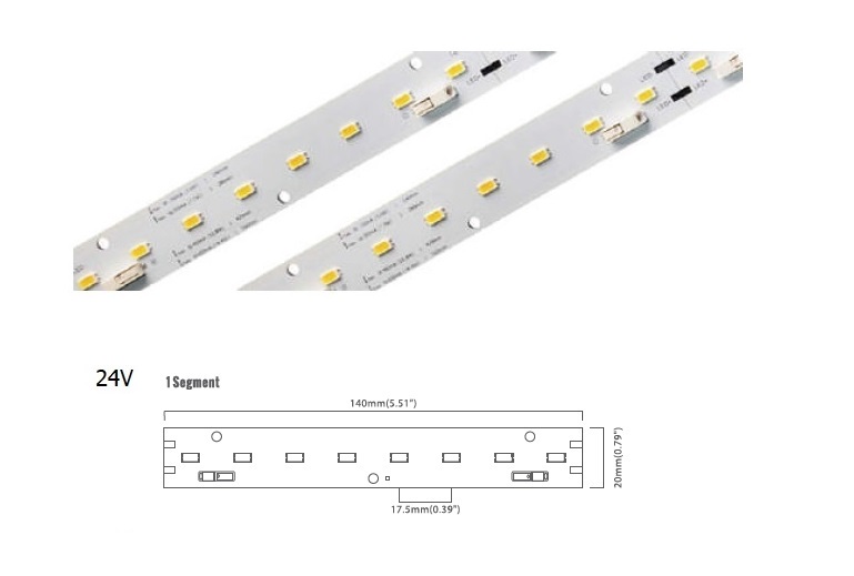 LED Linear 32 LED/m | 5730 SMD 32LED/m 24V 14.4W/m 6000K