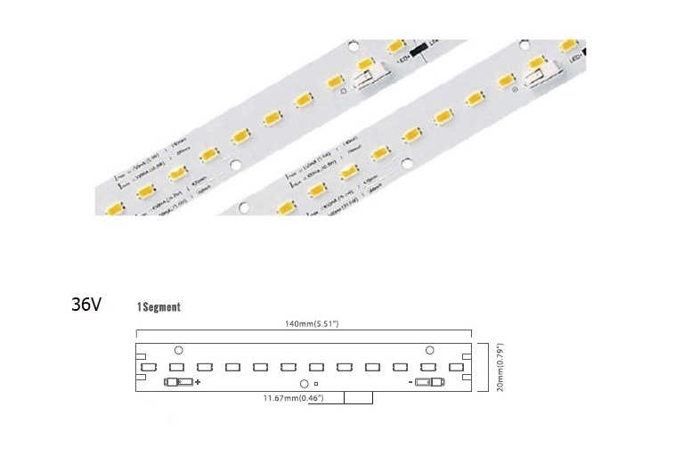 LED Linear 48 LED/m | 5730 SMD 48LED/m 36V 21.6W/m 6000K
