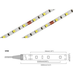 2835 Series 60 LED/m | Narrow 4.5mm 60LED/m 12V 4.8W/m 2700K
