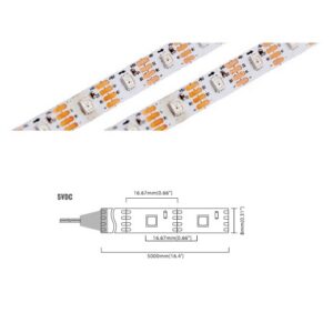 Digital Series 60 LED/m | 3636 SMD 60LED/m 5V 12W/m Red