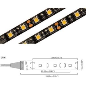 5050 Series 60 LED/m | 5050 SMD (12V) 60LED/m 12V 14.4W/m 2700K