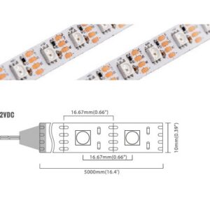 Digital Series 60 LED/m | 5050 SMD (WS2811 Constant) 60LED/m 12V 8.1W/m Red