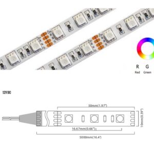 RGB Series 60 LED/m | 5050 SMD 60LED/m 12V 4.2W/m Red