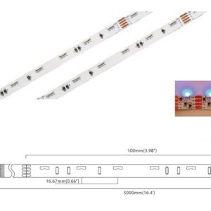 Side RGB 60 LED/m | 020 SMD 60LED/m 24V 2W/m Red
