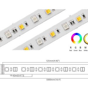 RGBW+CCT Series 5-in-1 60 LED/m | 5050 SMD 60LED/m 24V 2.4W/m Red IP20/IP65