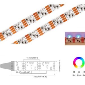 Side RGB 60 LED/m | 020 SVDC SMD 60LED/m 5V 2.8W/m Red