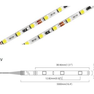 2835 Series 78 LED/m | 2835 SMD (12V narrow) 78LED/m 12V 4W/m 6000K