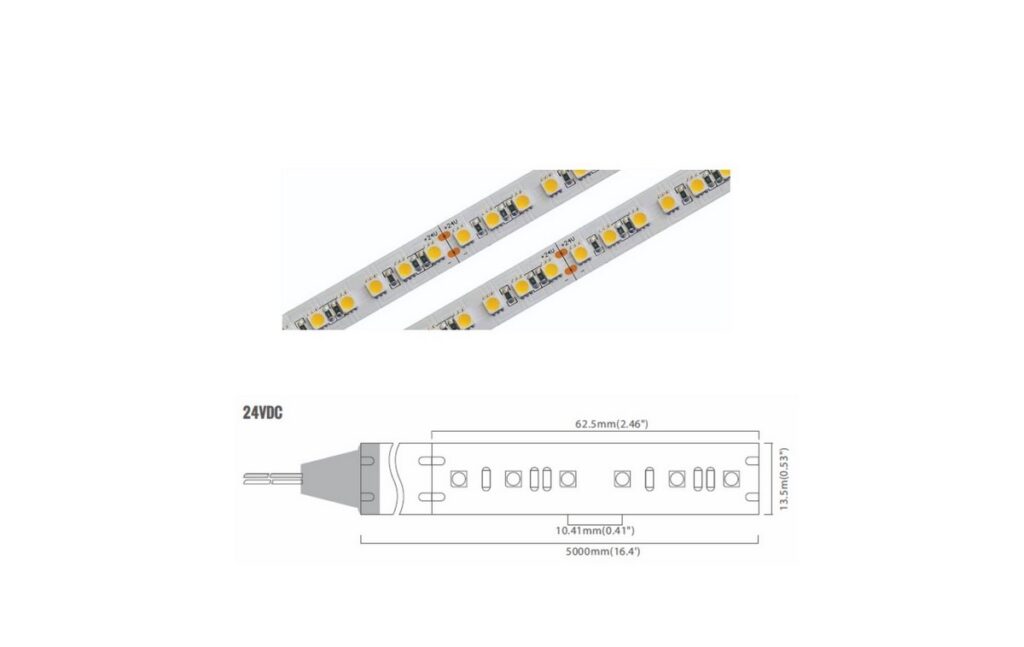 5050 Series 96 LED/m | 5050 SMD (Dual Row) 96LED/m 24V 23W/m 6000K