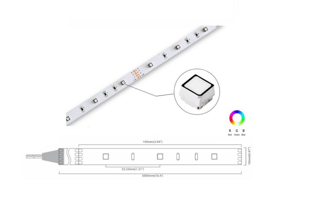 RGB Series 30 LED/m | 3535 SMD 30LED/m 12V 2.4W/m Red