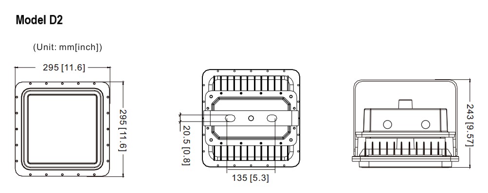 ATEX explosion proof LED lights 100 Watt, 13500lm, 40/ 60/ 90/ 120°, IP67, ,2200K-7000K