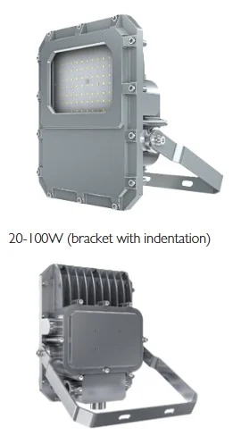 ATEX explosion proof LED lights 100 Watt, 13000lm, 40°/ 60°/ 90°/ 120°, IP67, ,2200K-7000K