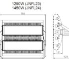 1450 Watt warm white non-dimmable 15x15° dual lens/ PCB LED flood light (IP65) - Gallery Image 1