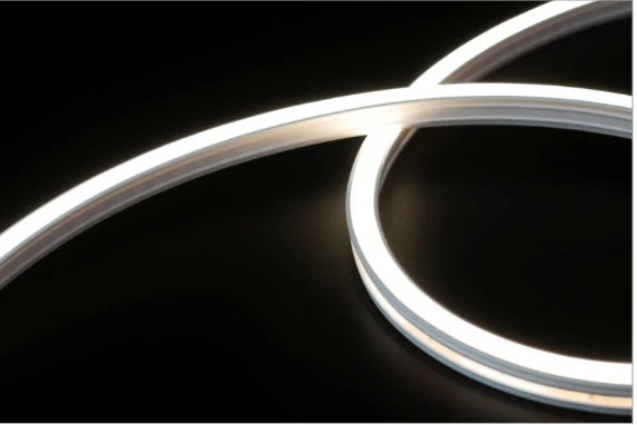 Horizontal Bend Neon Flex Recessed 10 x 12mm 10W/m 24V Orange IP44